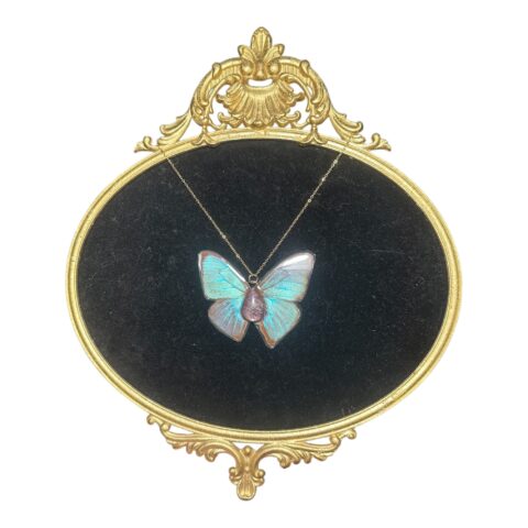 Blue morpho Purple Lepidolite