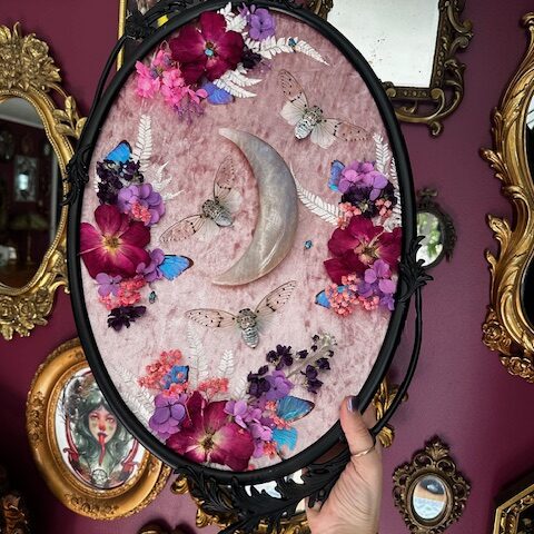 Moonstone moon & Ghost Cicada